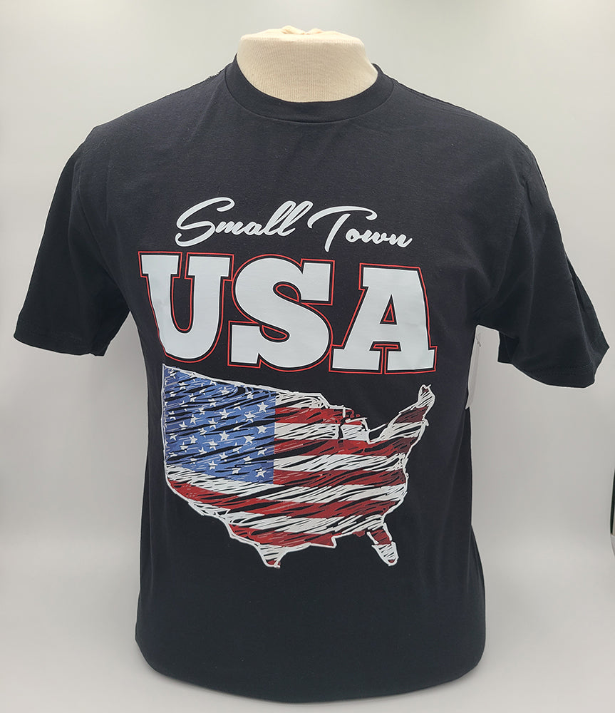 Legend or Lies Small Town USA Unisex Fit T-Shirt Black