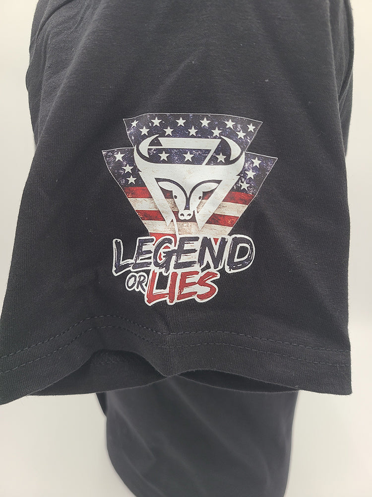 Legend or Lies Small Town USA Unisex Fit T-Shirt Black