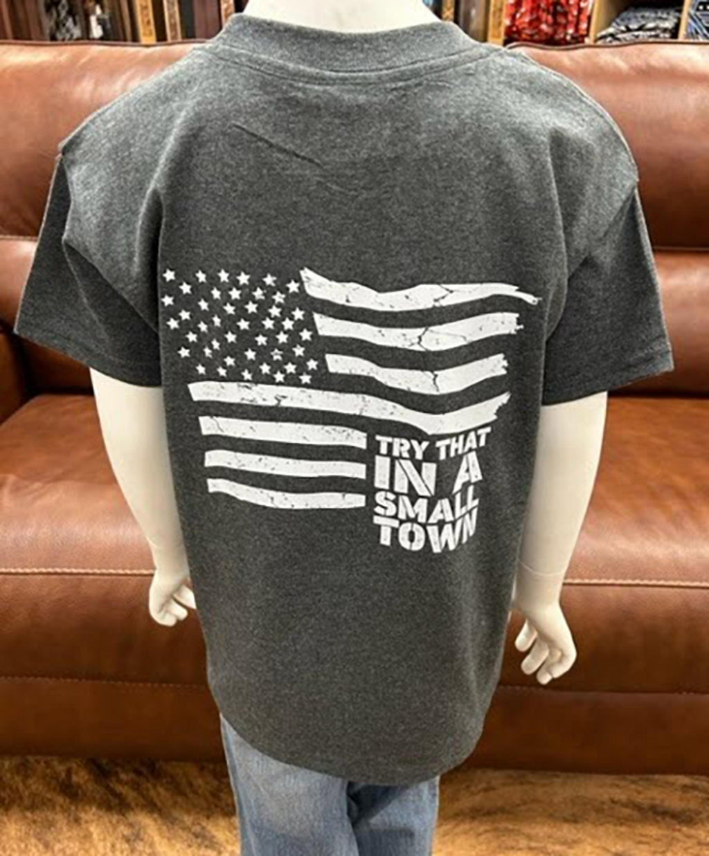 Legend or Lies Youth Try In A Small Town Flag T-shirt