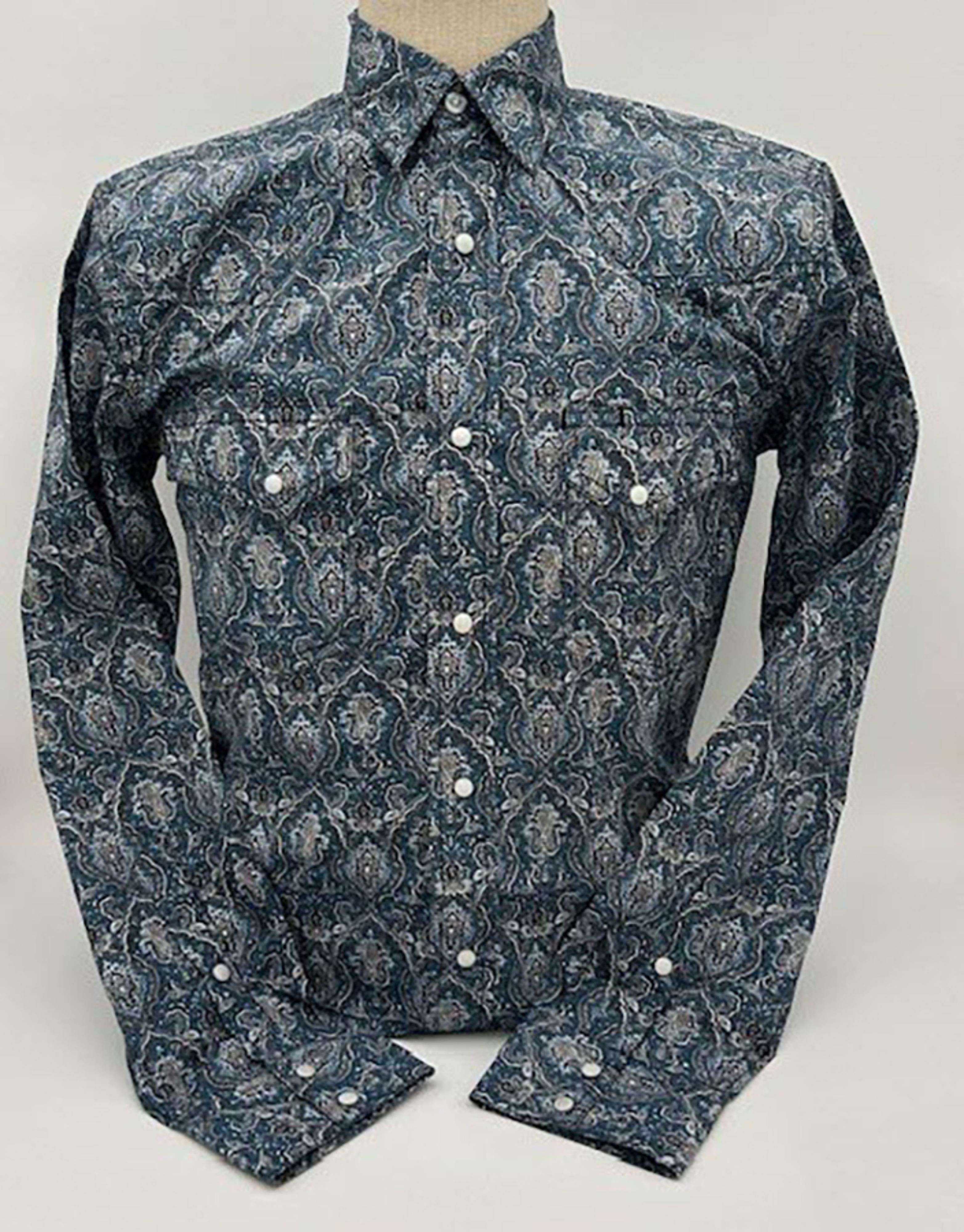 Legend or Lies Earp Mens Snap Western Paisley Western Shirt