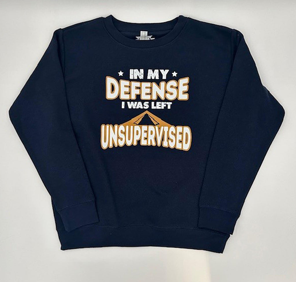 Legend or Lies Was Left Unsupervised Youth Crewneck