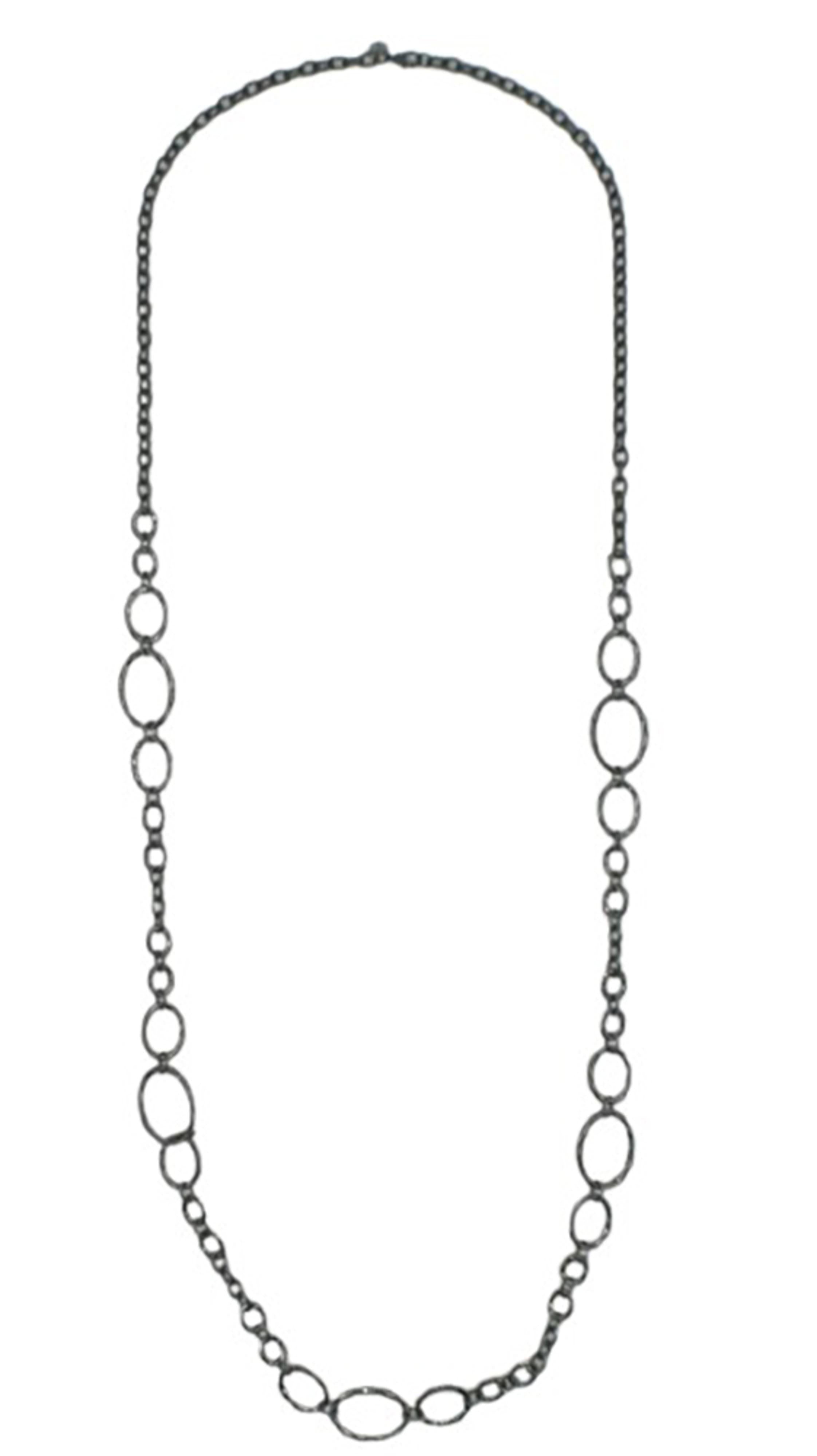 Legend or Lies Hematite Loreli Long Chain Necklace