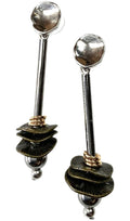 Legend or Lies Widget Collage on Post Metal Earrings