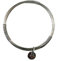 Legend or Lies Bundled Wires Bangle in Silver w/Disc
