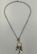 Legend or Lies Keys to the World Mixed Metal Necklace