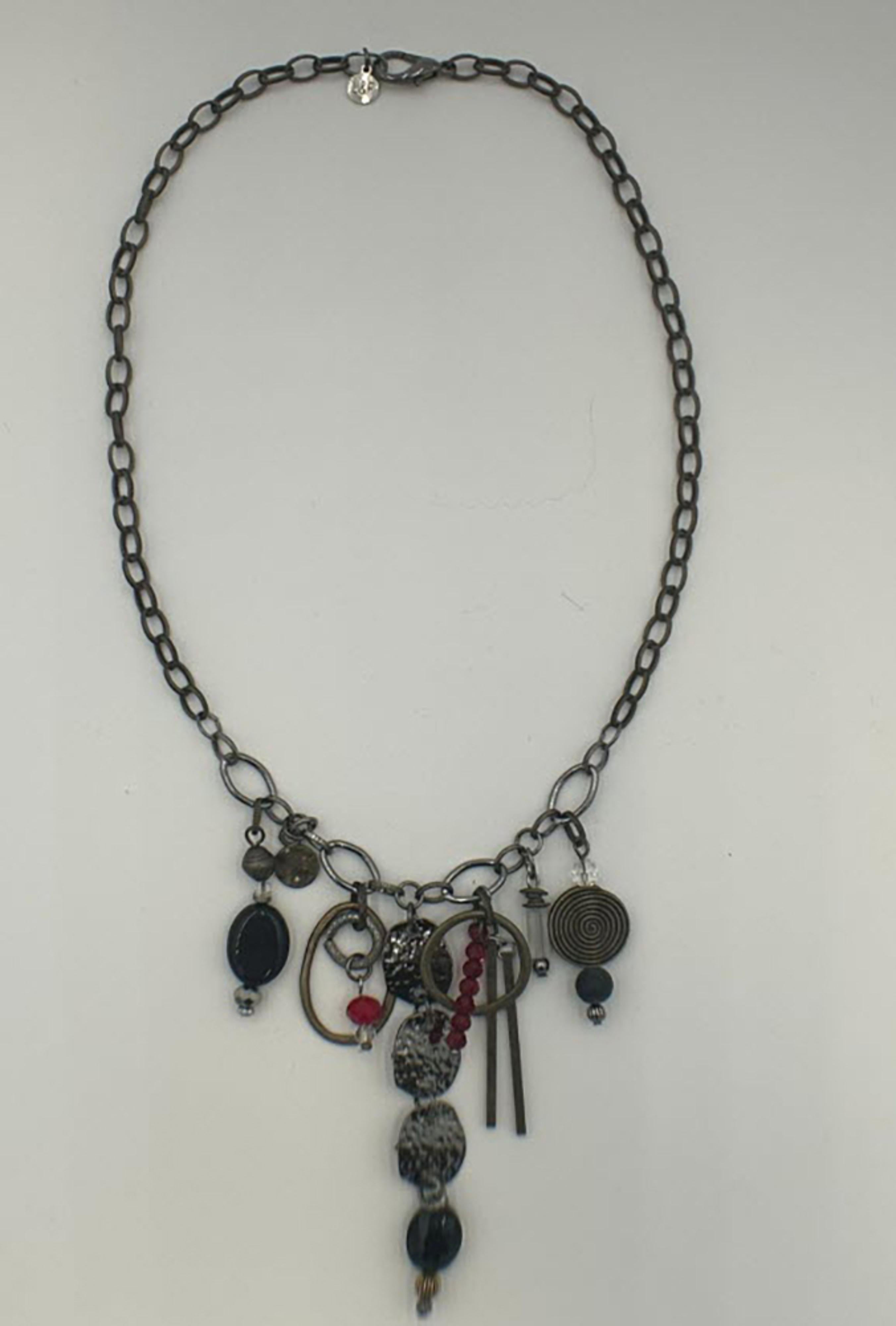 Legend or Lies Nickel Chain with Trinkets Necklace