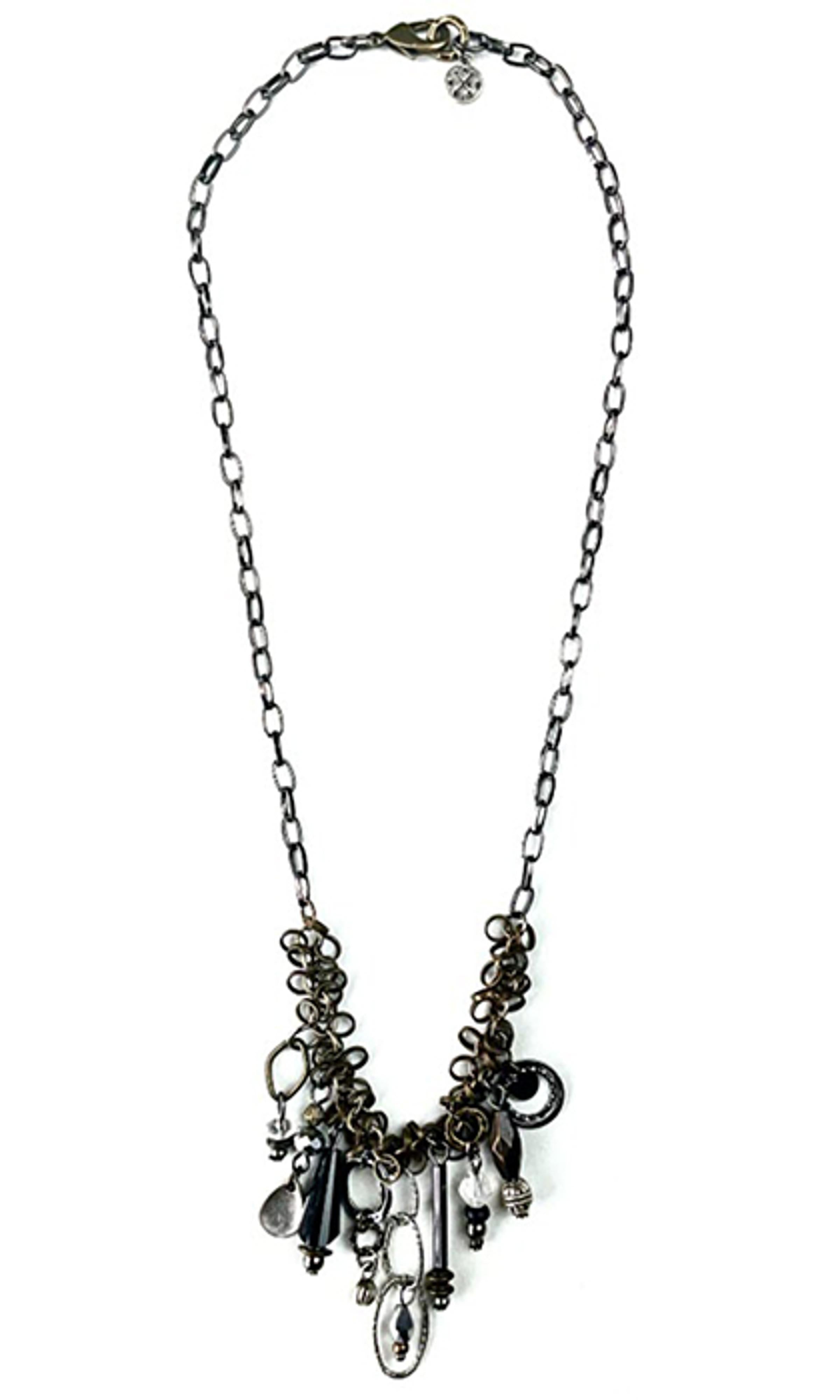 Legend or Lies Cluster Chain & Mixed Metal Dangles Necklace