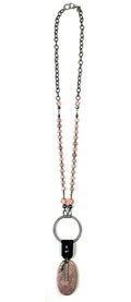 Legend or Lies Blinged Ring Knotted Chain Necklace