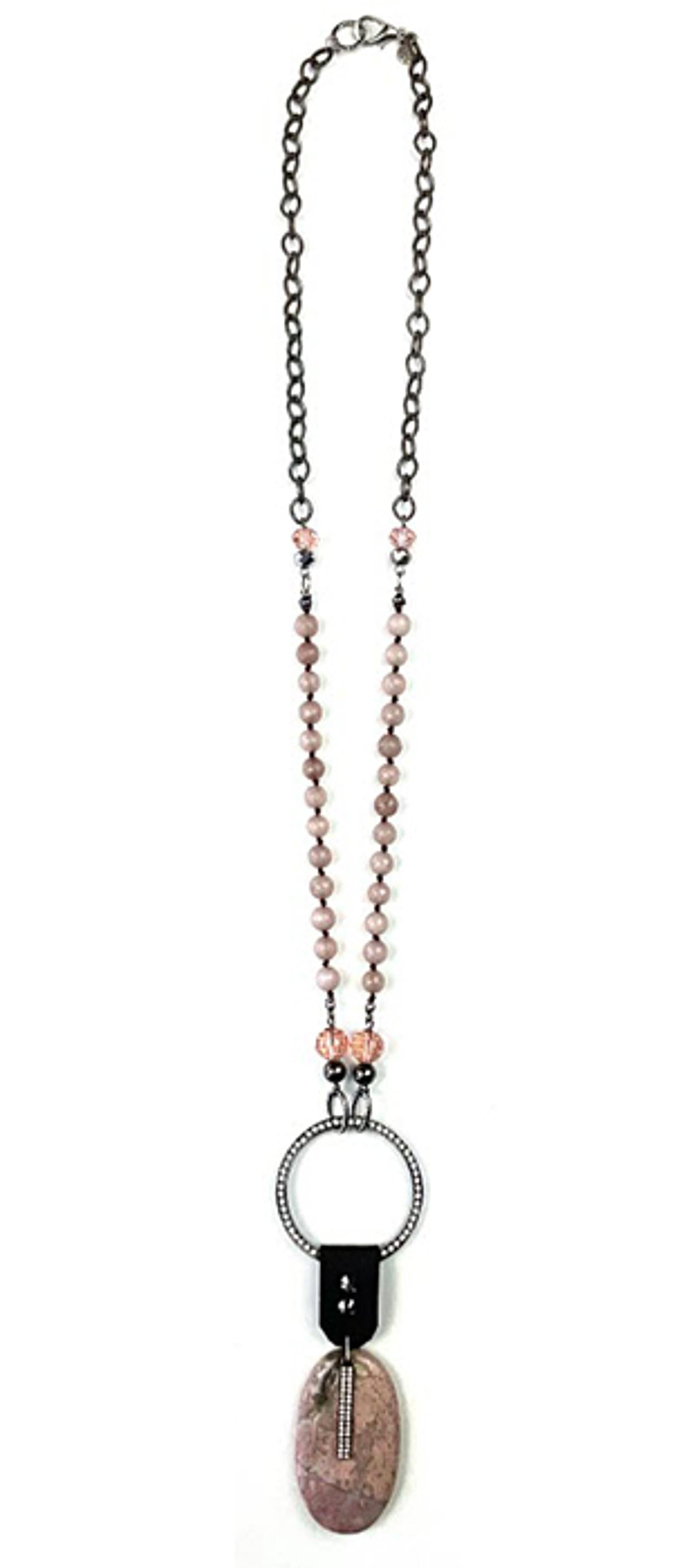 Legend or Lies Blinged Ring Knotted Chain Necklace