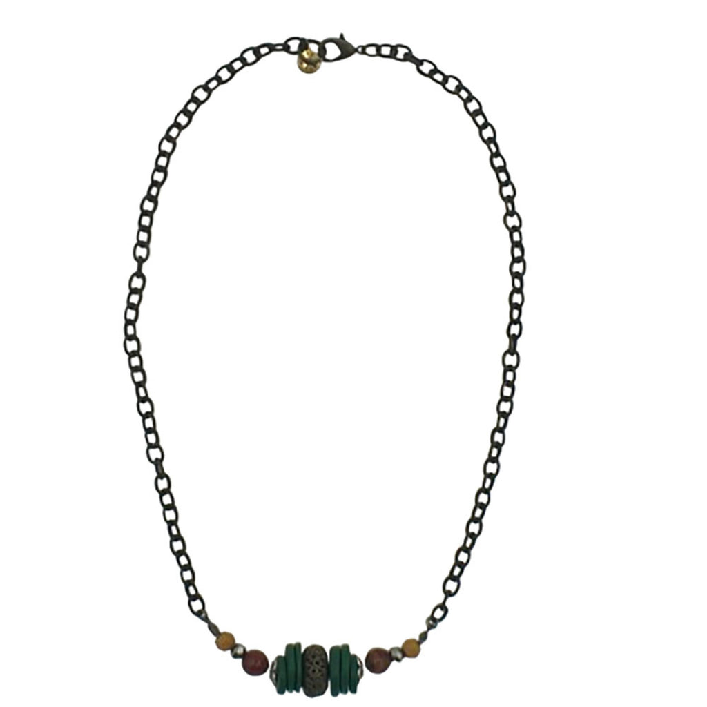 Legend or Lies Short Center Stacked Beaded Necklace
