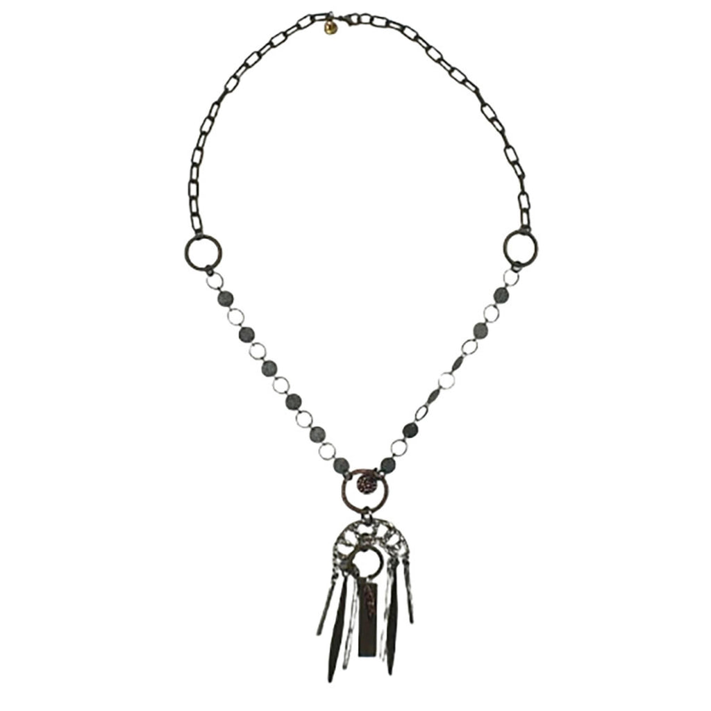 Legend or Lies Mixed Metal Hanging Chandelier Necklace