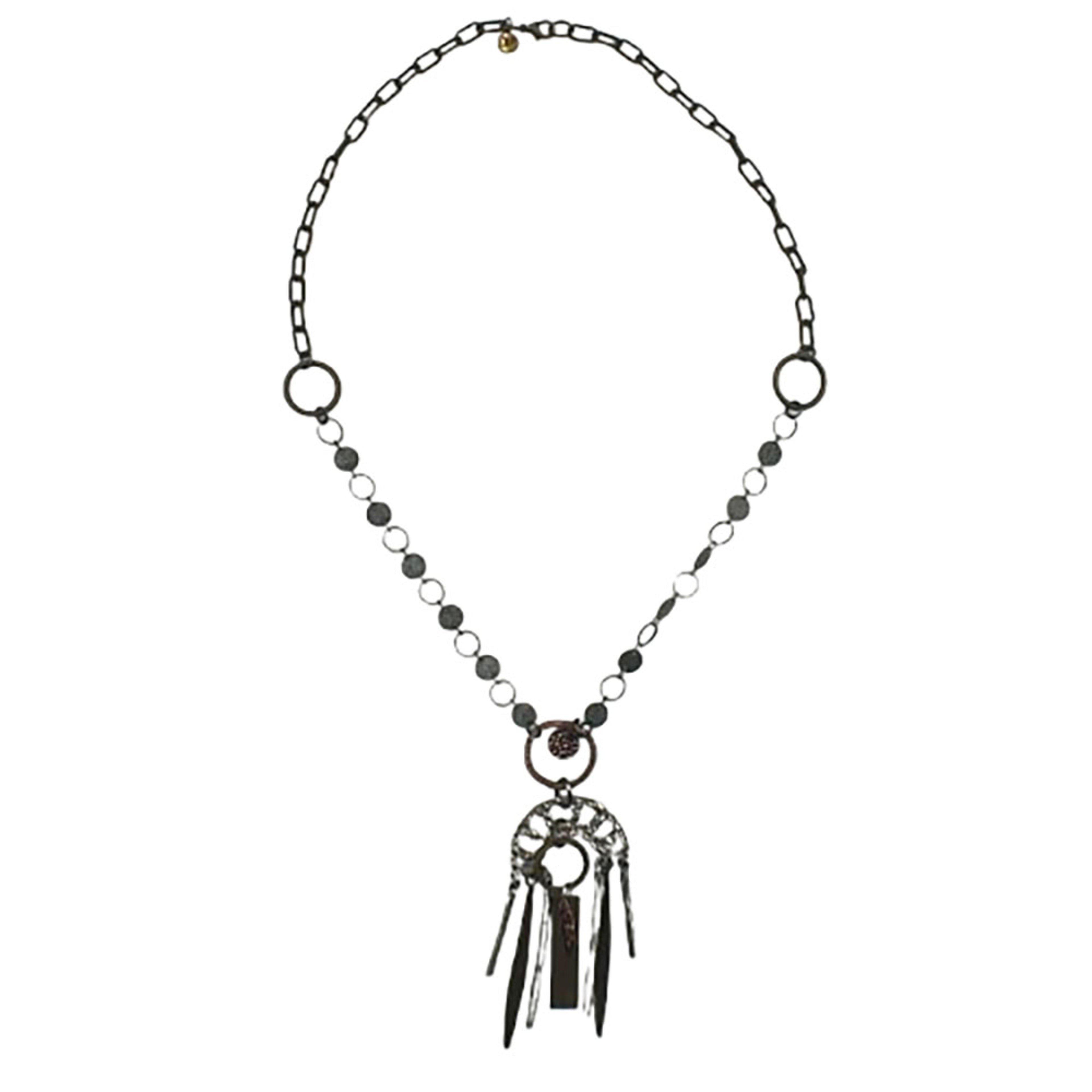 Legend or Lies Mixed Metal Hanging Chandelier Necklace