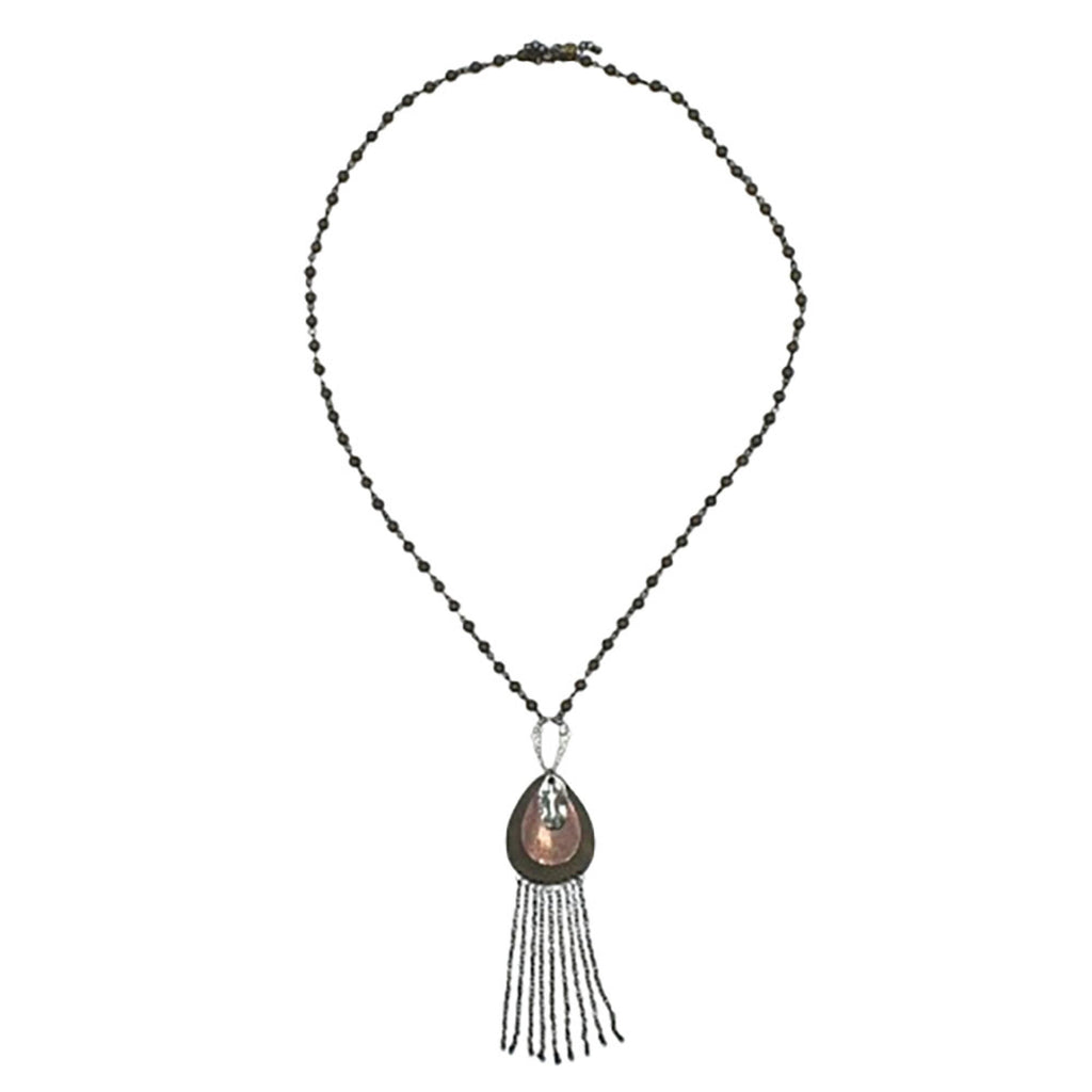 Legend or Lies Layered Teardrops & Fringe Necklace