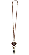 Legend or Lies Thin Chain with Stacked Pendants and Stone