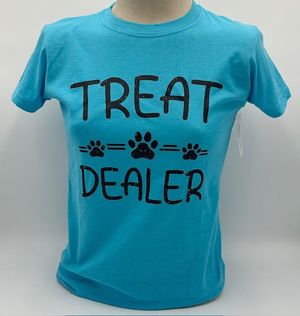 Legend or Lies Treat Dealer Womens Fit Blue T-Shirt