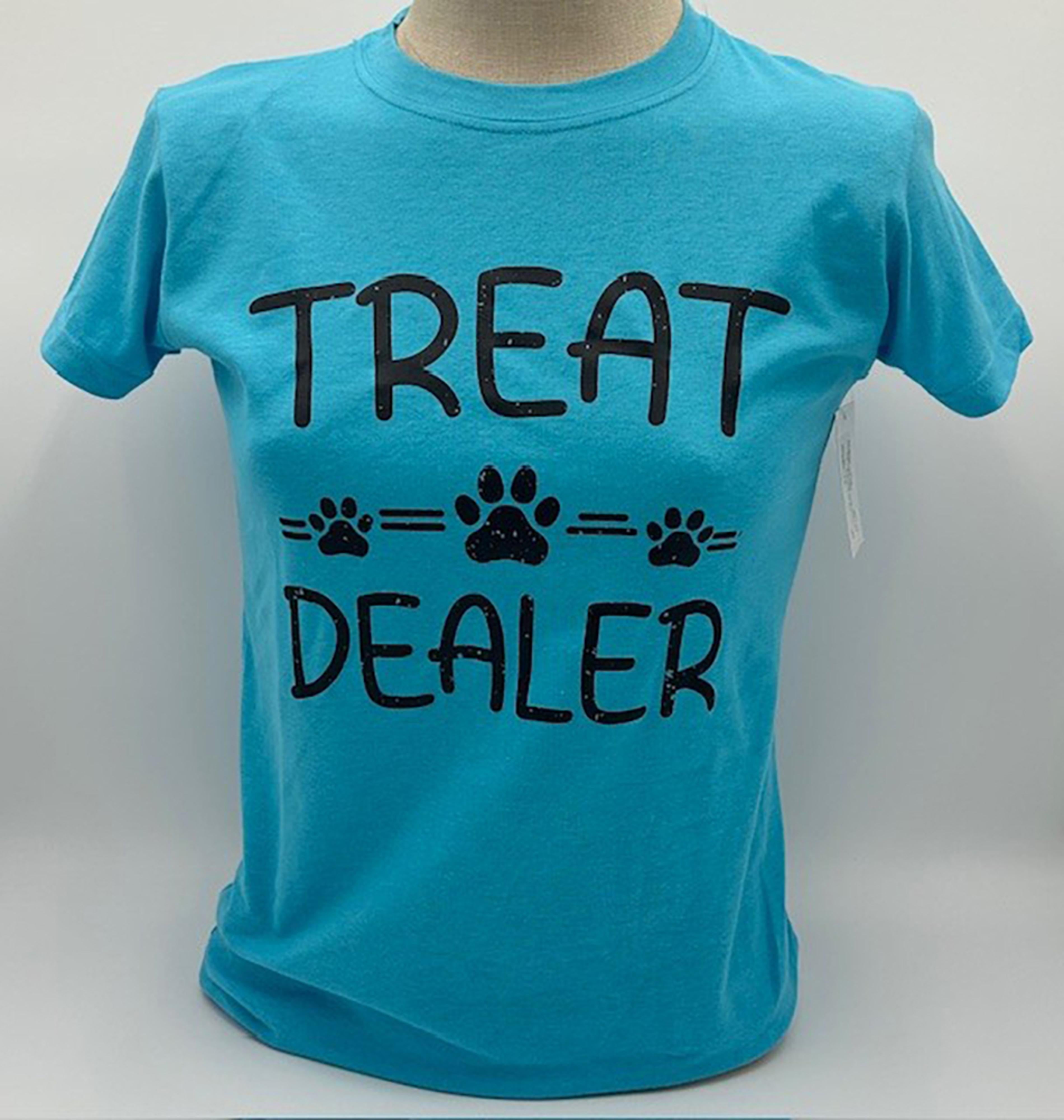 Legend or Lies Treat Dealer Womens Fit Blue T-Shirt