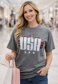 Legend or Lies Small Town USA Grey Unisex Fit T-Shirt