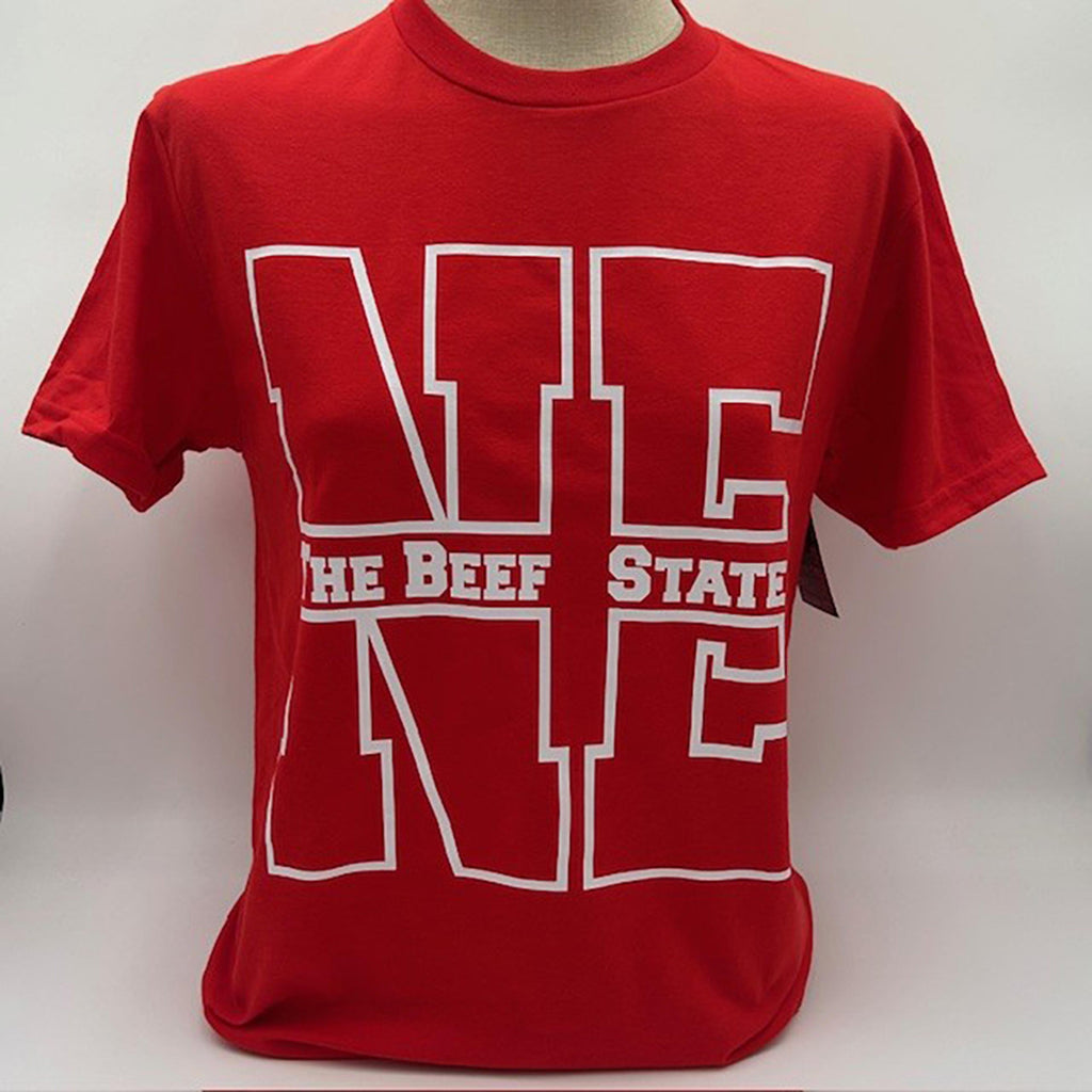 Legend or Lies NE Beef State Unisex Fit Soft-Blend Red Tee