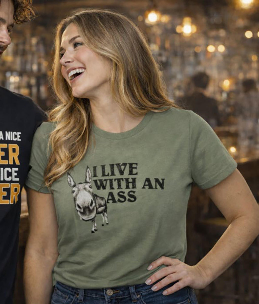 Legend or Lies Womens Unisex Live With A** Perfect Tee