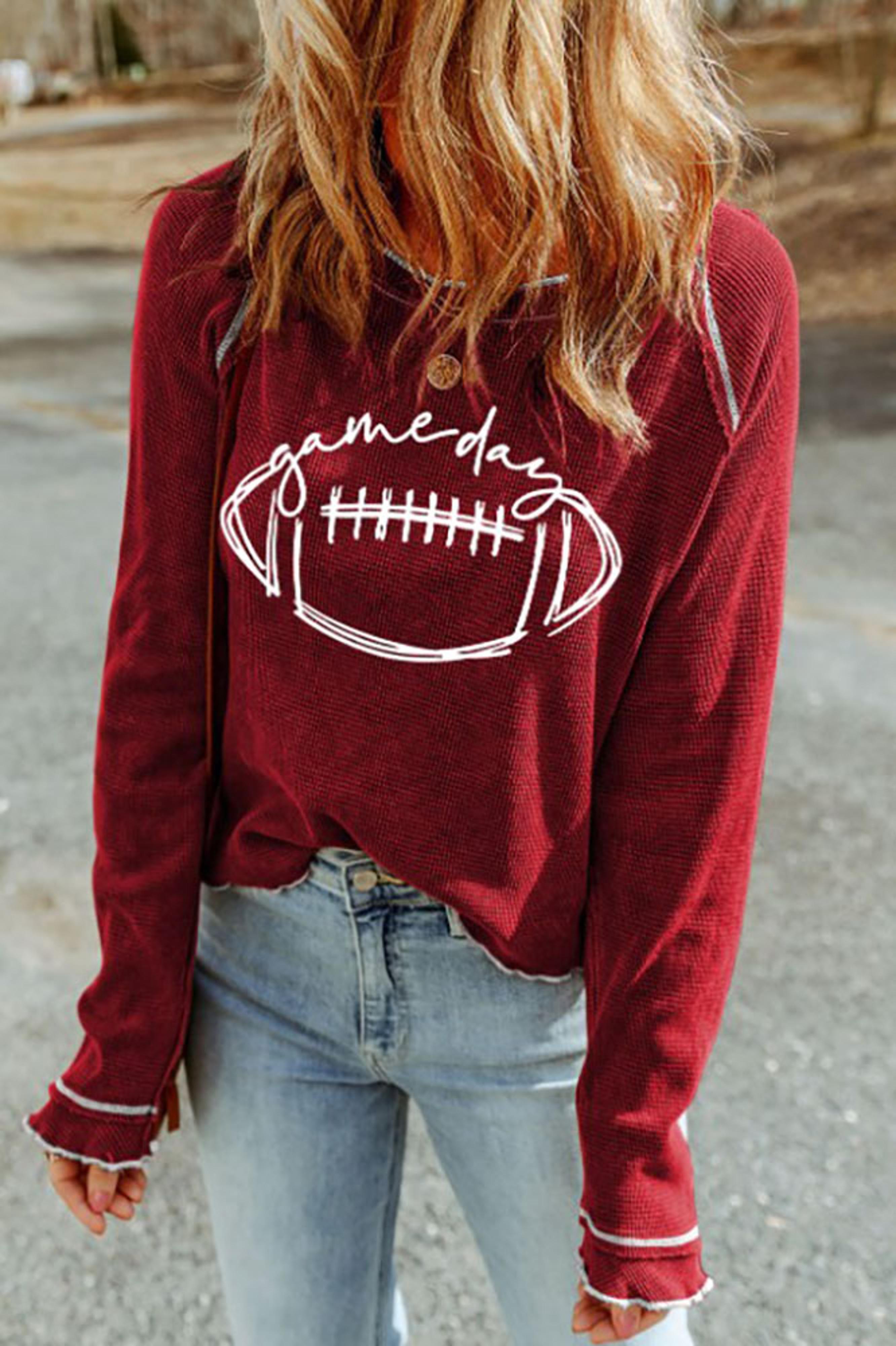 Legend or Lies Game Day Rugby Football Thermal Knit Top
