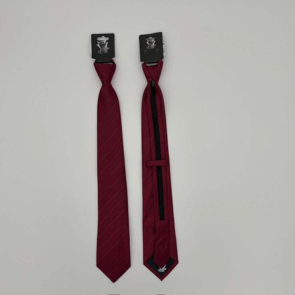 Legend or Lies Mens Stripe 3.2' Corbata Zipper Necktie