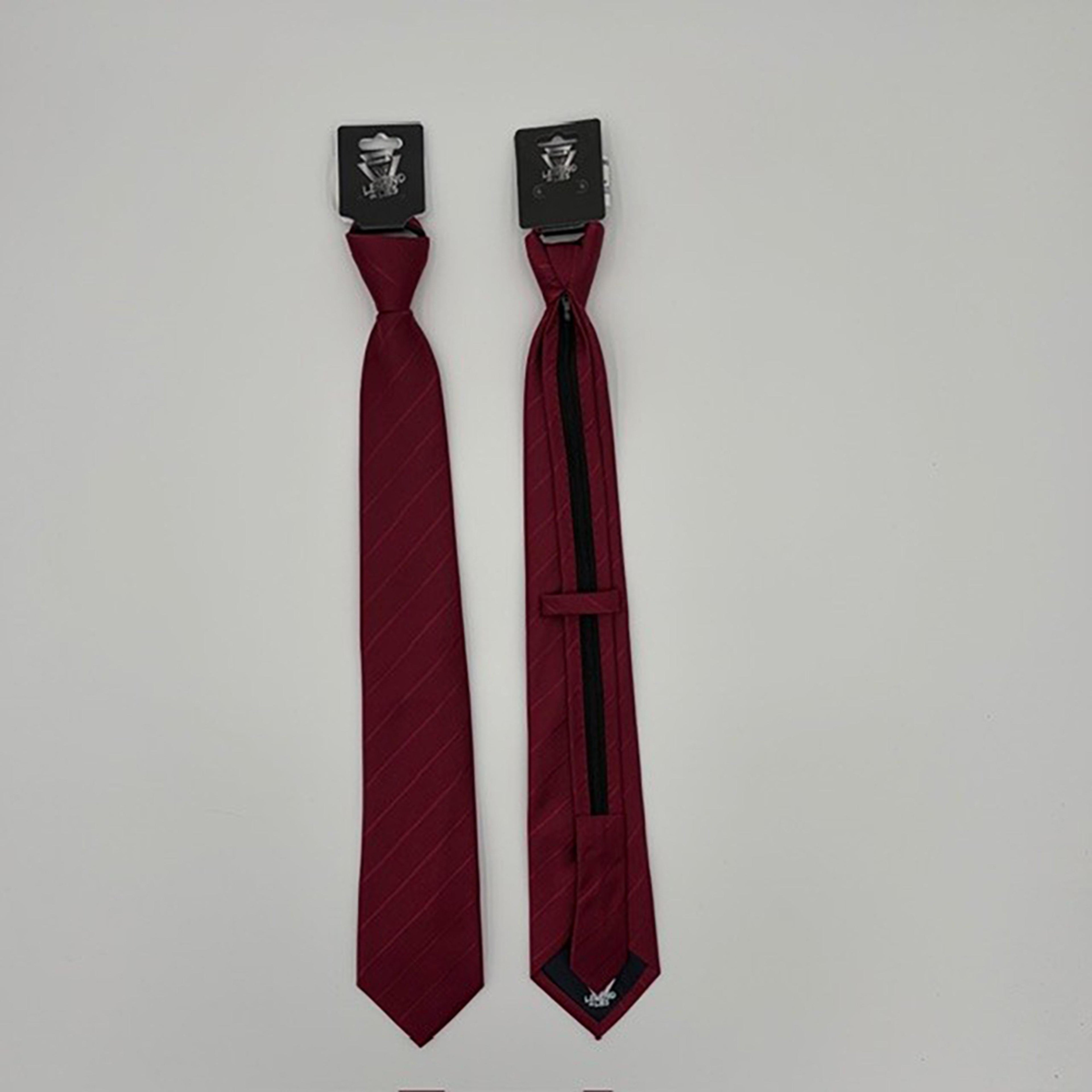 Legend or Lies Mens Stripe 3.2' Corbata Zipper Necktie