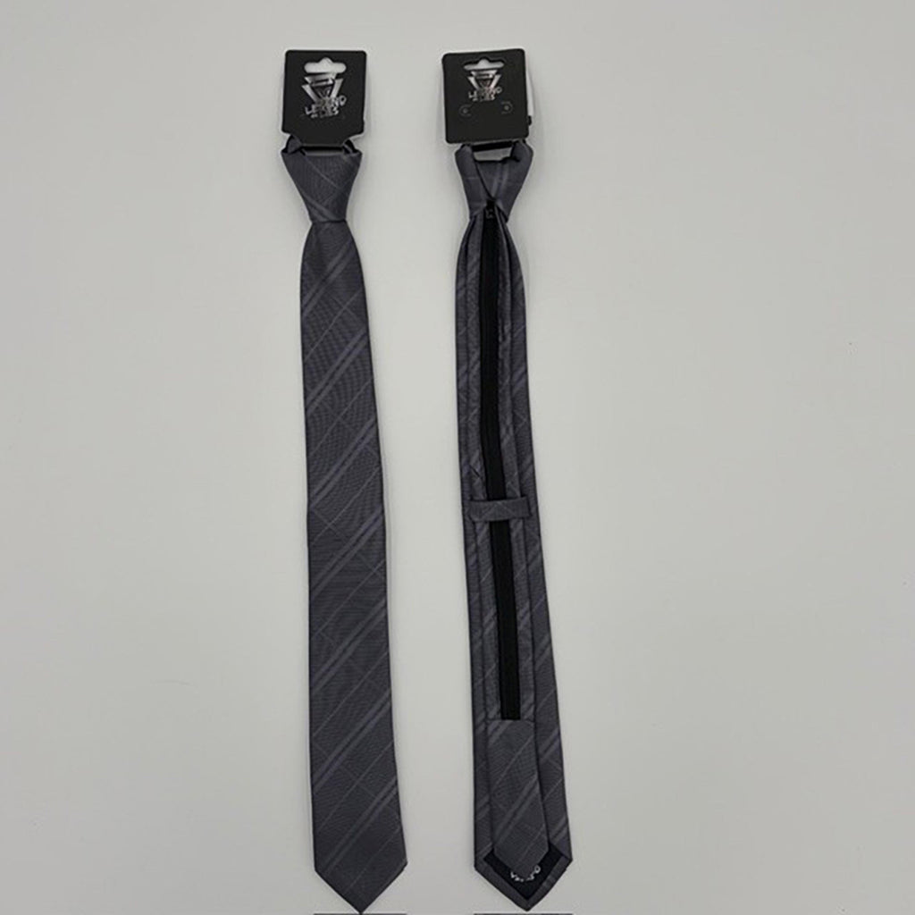 Legend or Lies Mens Plaid 2.5' Slim Corbata Zipper Necktie