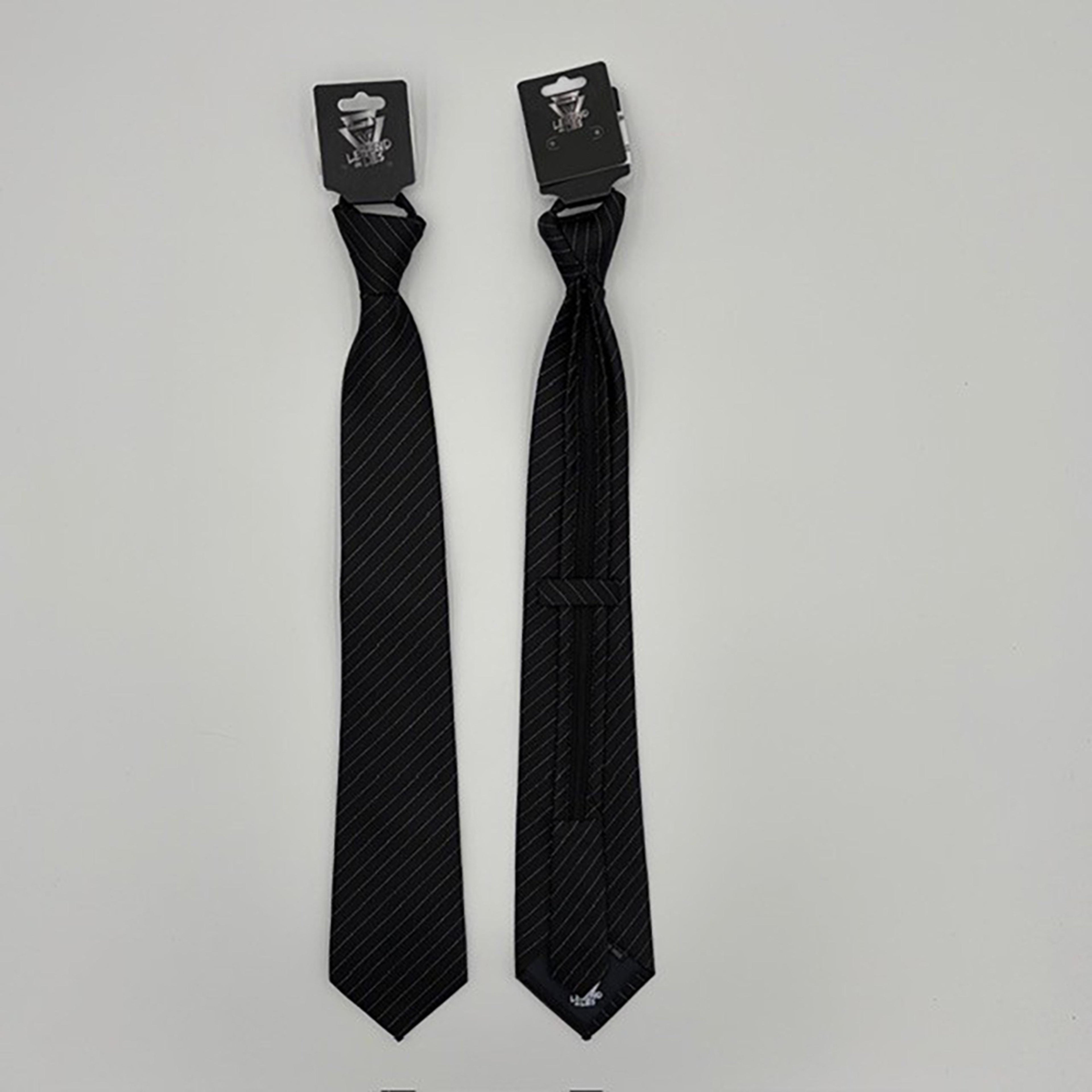 Legend or Lies Mens Lurex 3.2' Corbata Zipper Necktie