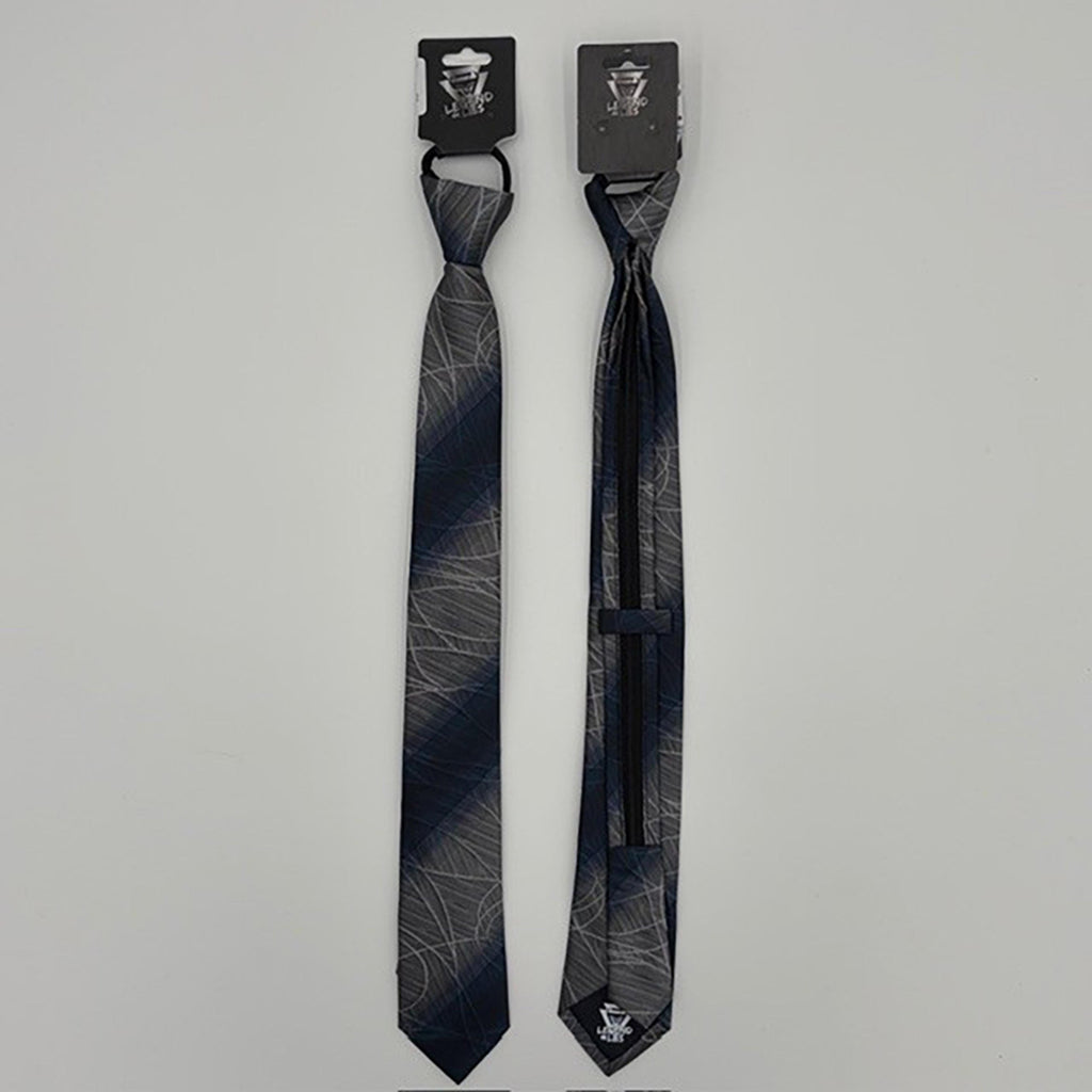 Legend or Lies Mens Rope Scroll 2.5' Slim Zipper Necktie