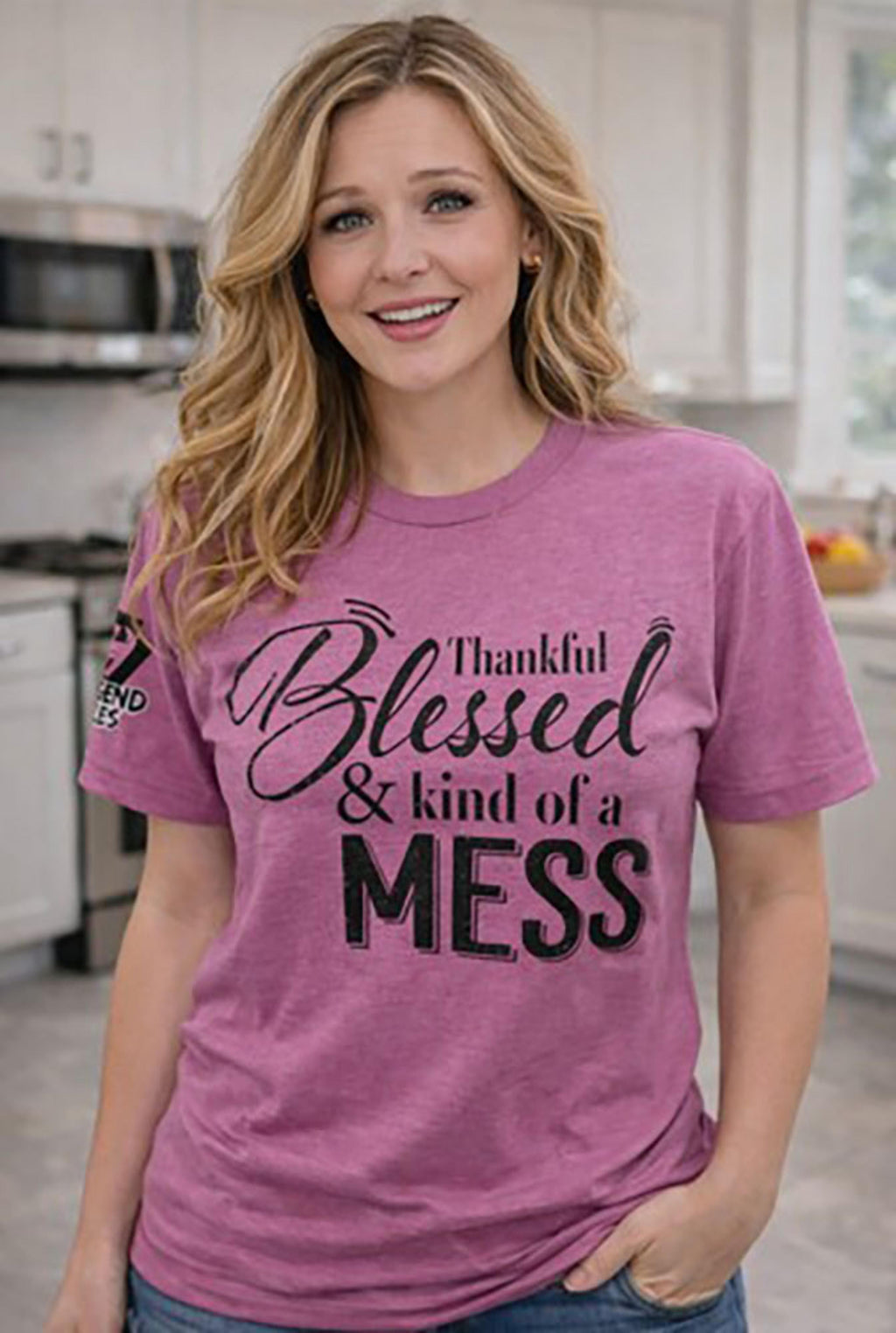 Legend or Lies Womens Thankful, Blessed & a Mess T-Shirt