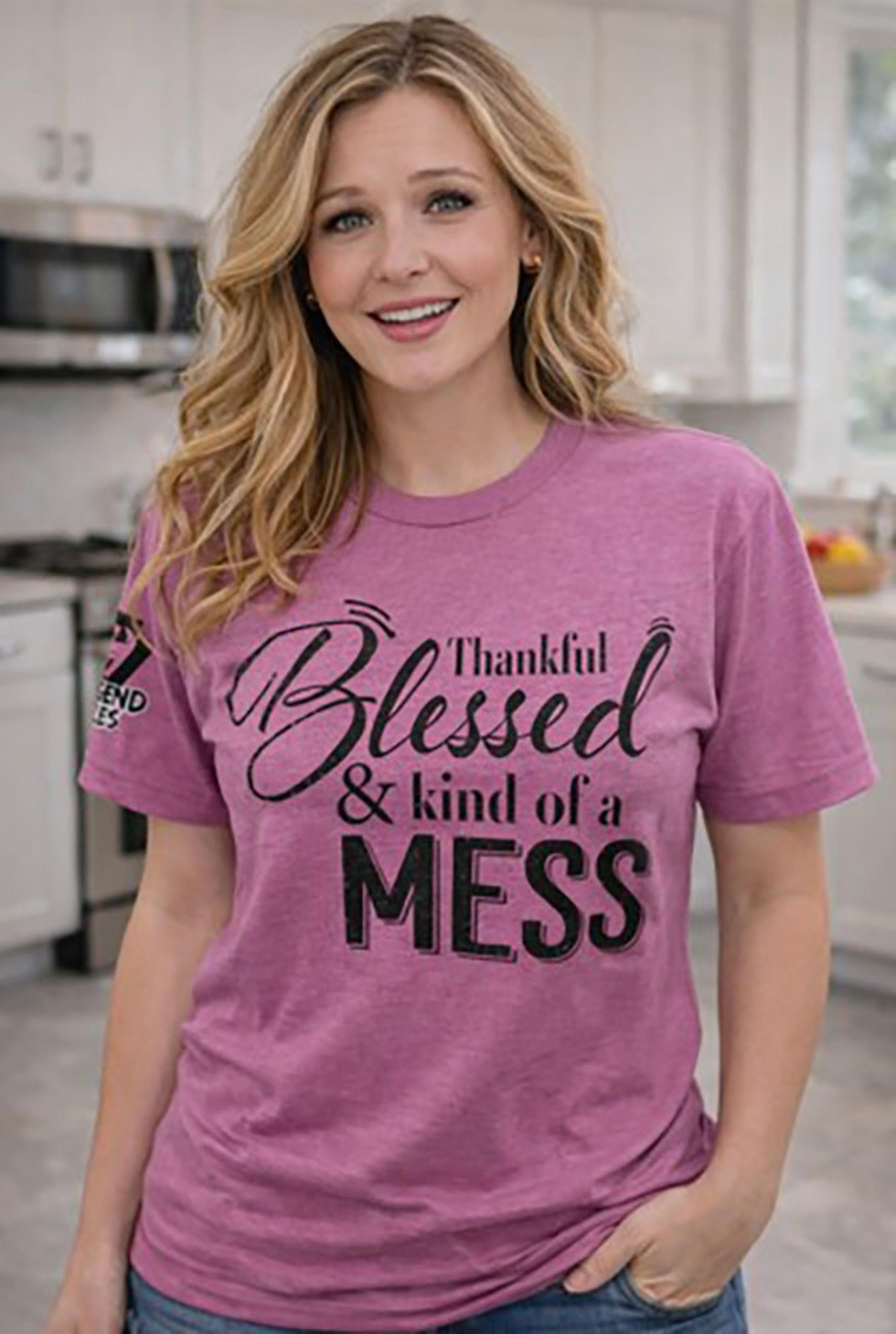 Legend or Lies Womens Thankful, Blessed & a Mess T-Shirt