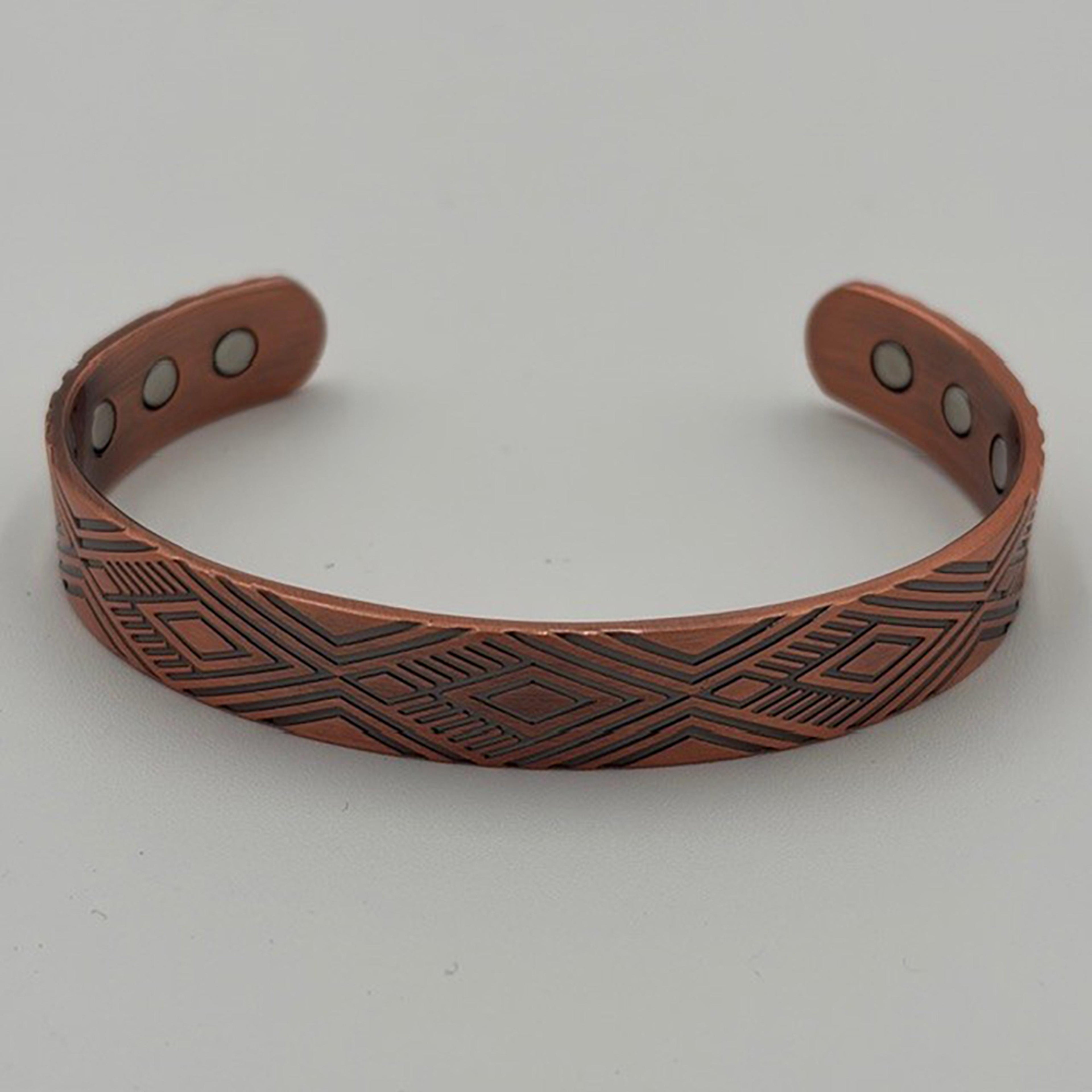 Legend or Lies 0.5 Inch Copper Aztec 6-Magnet Bracelet