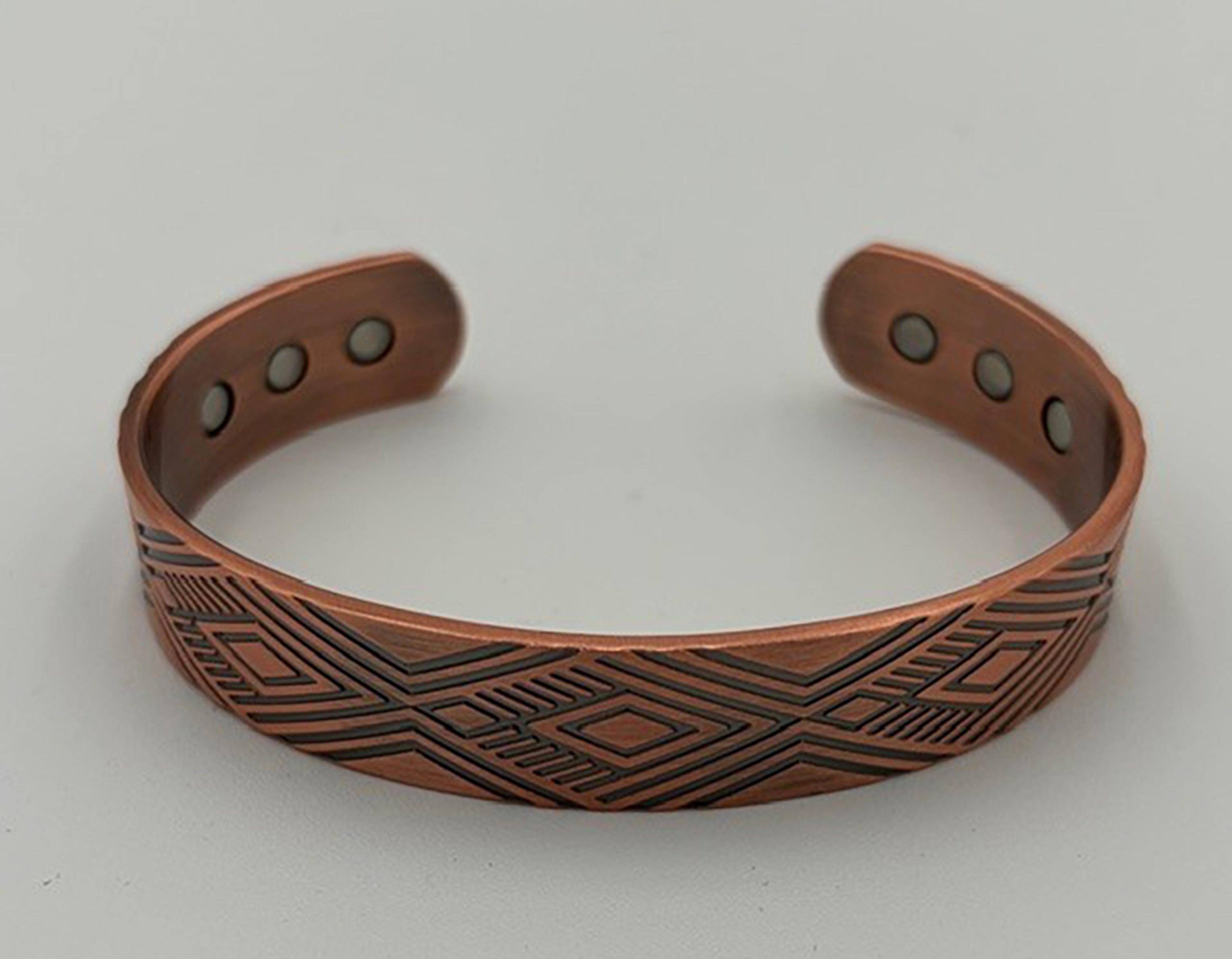 Legend or Lies 0.5' Copper Aztec 6 Magnet Bracelet