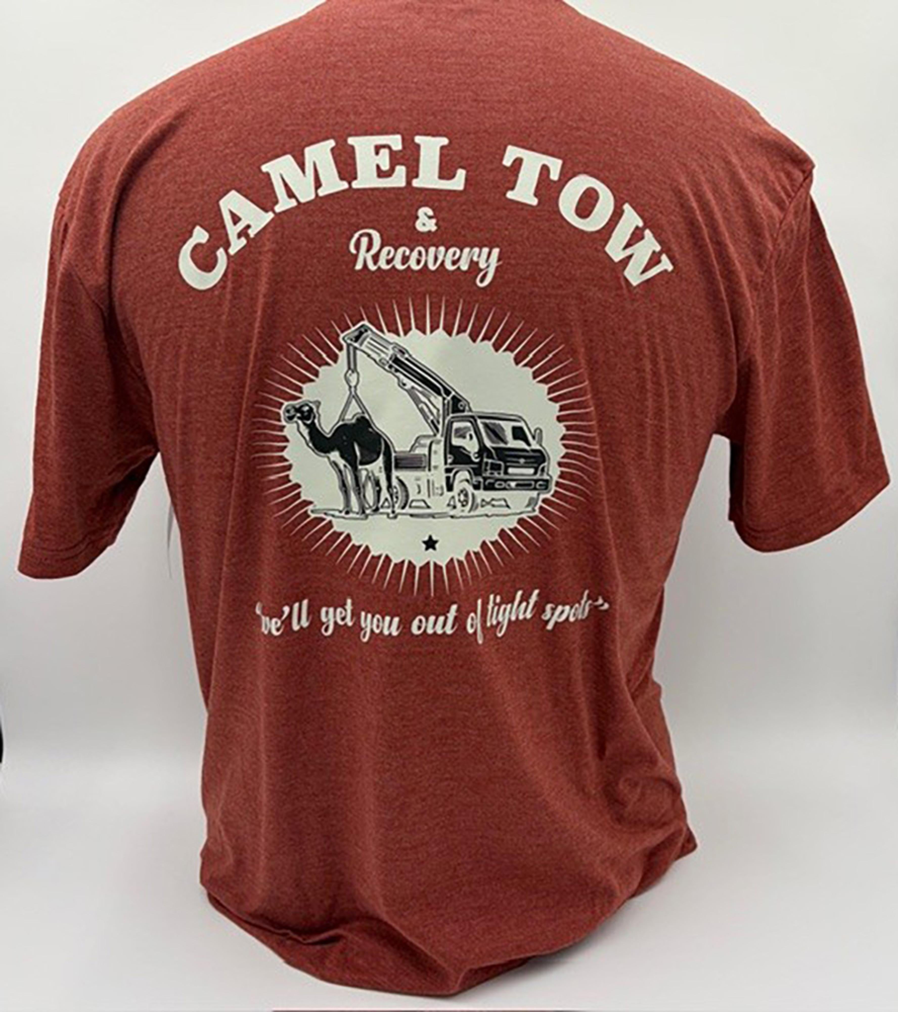 Legend or Lies Camel Tow & Recovery Mens Back Print Tee