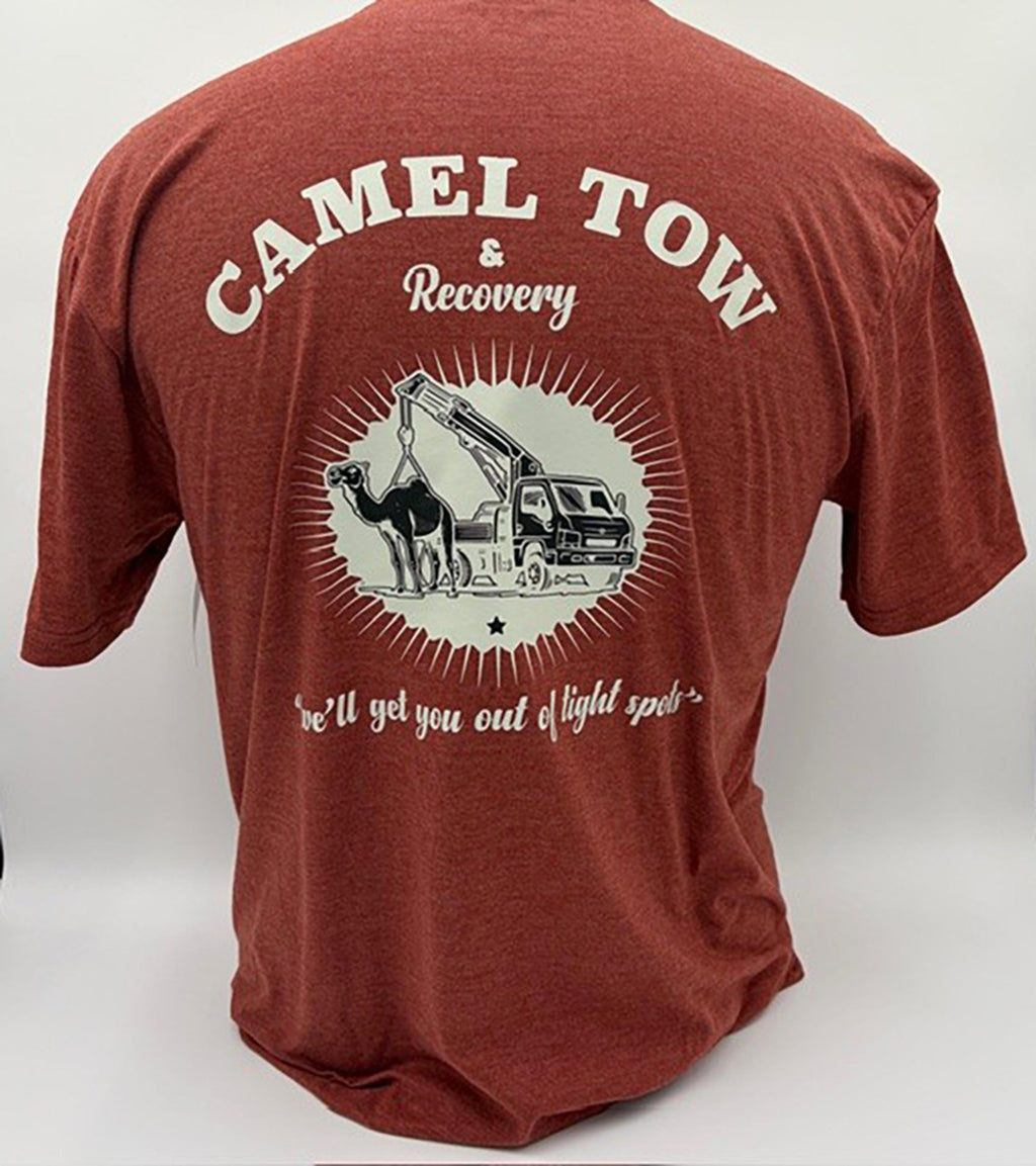Legend or Lies Camel Tow & Recovery Mens Back Print Tee