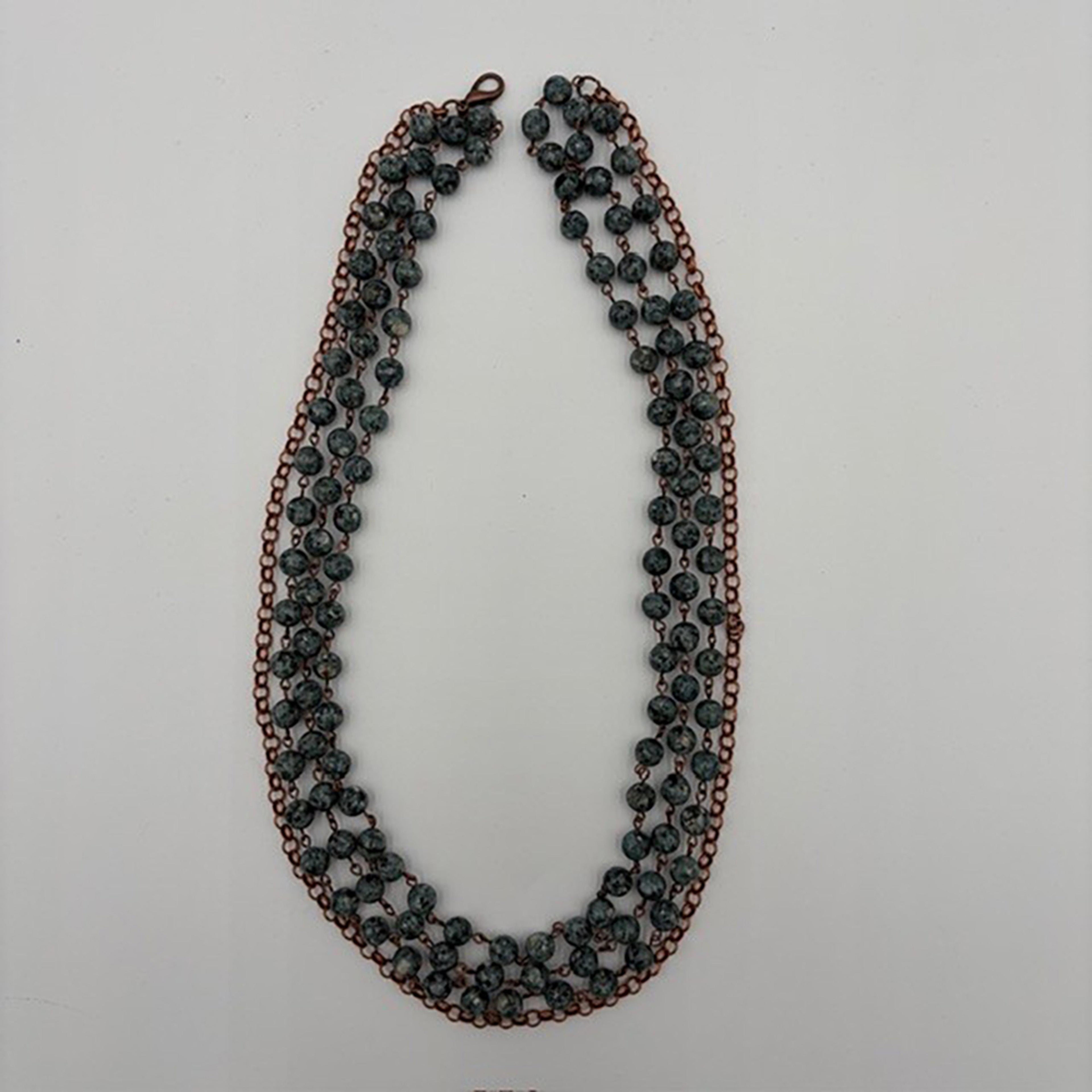 Legend or Lies Elite Mojavi 4-Strand Green Copper Necklace
