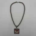 Legend or Lies Silver Beaded Rodeo Pendant Necklace