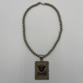 Legend or Lies Silver Beaded Howdy Pendant 19' Necklace