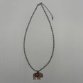 Legend or Lies Buffalo Roam Stone Pendant 22' Necklace