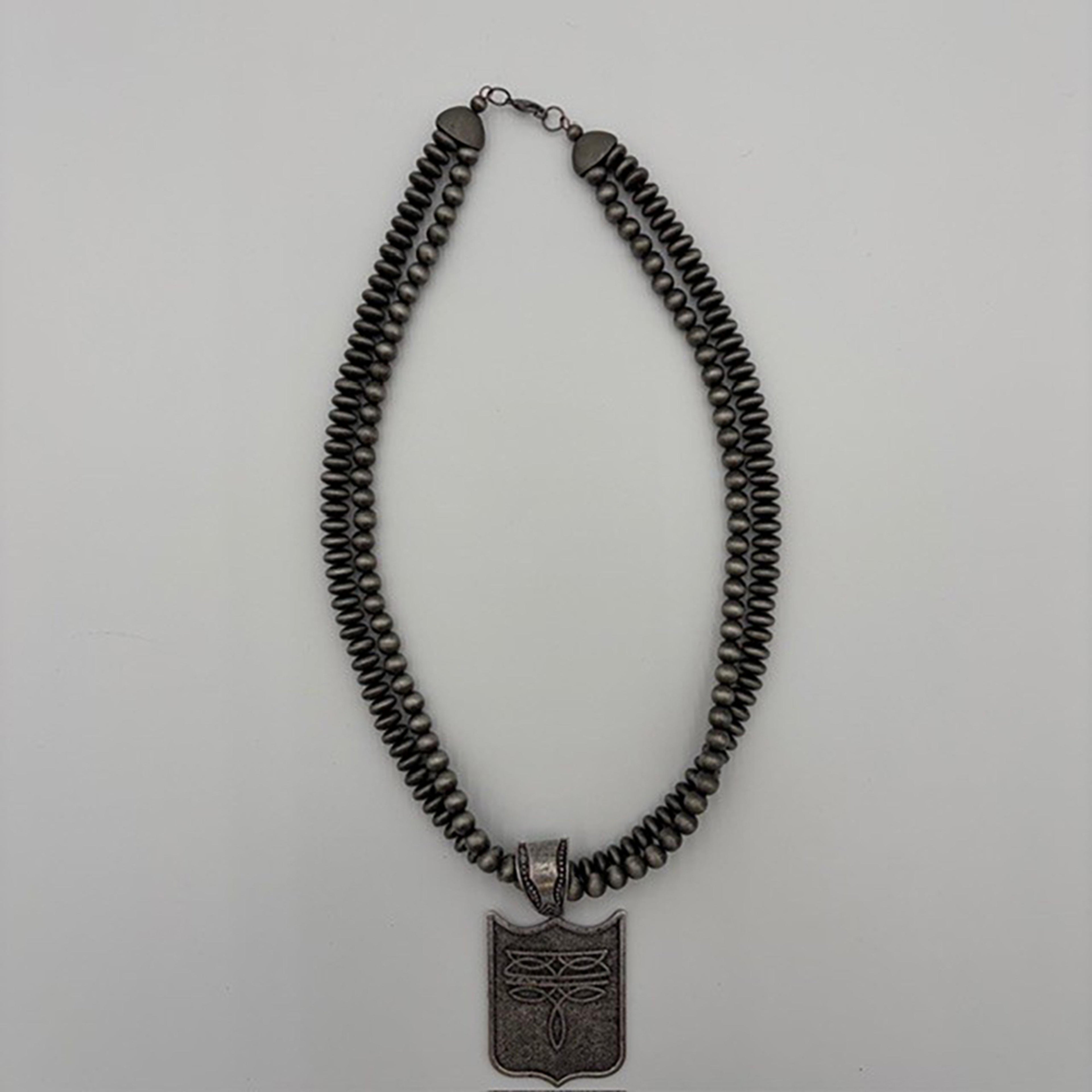 Legend or Lies Navajo Boot Stitch Double Strand 22' Necklace