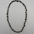 Legend or Lies Knotted Croc Jasper Beaded Long 32' Necklace