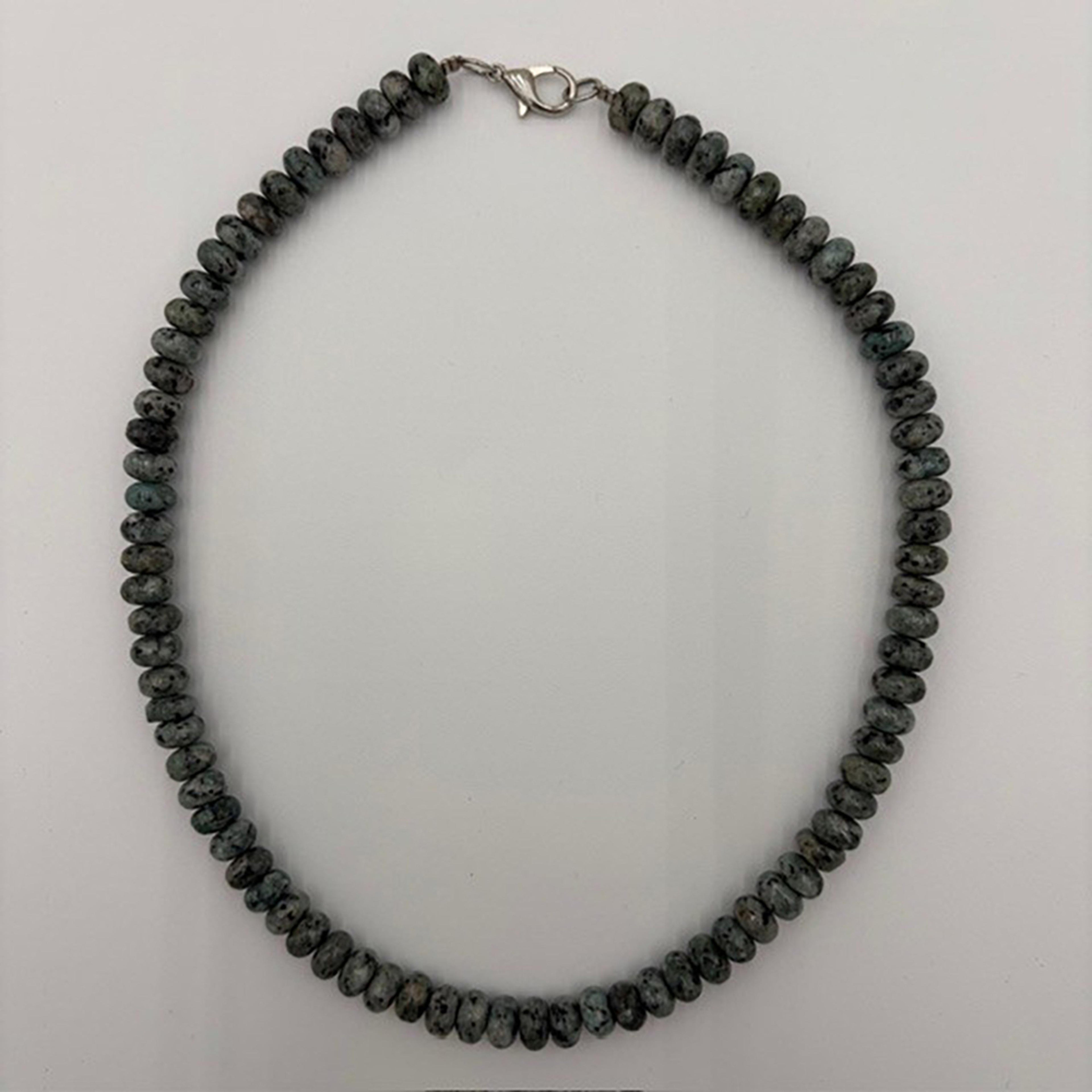 Legend or Lies Jasper Green Beaded 17' Choker Necklace