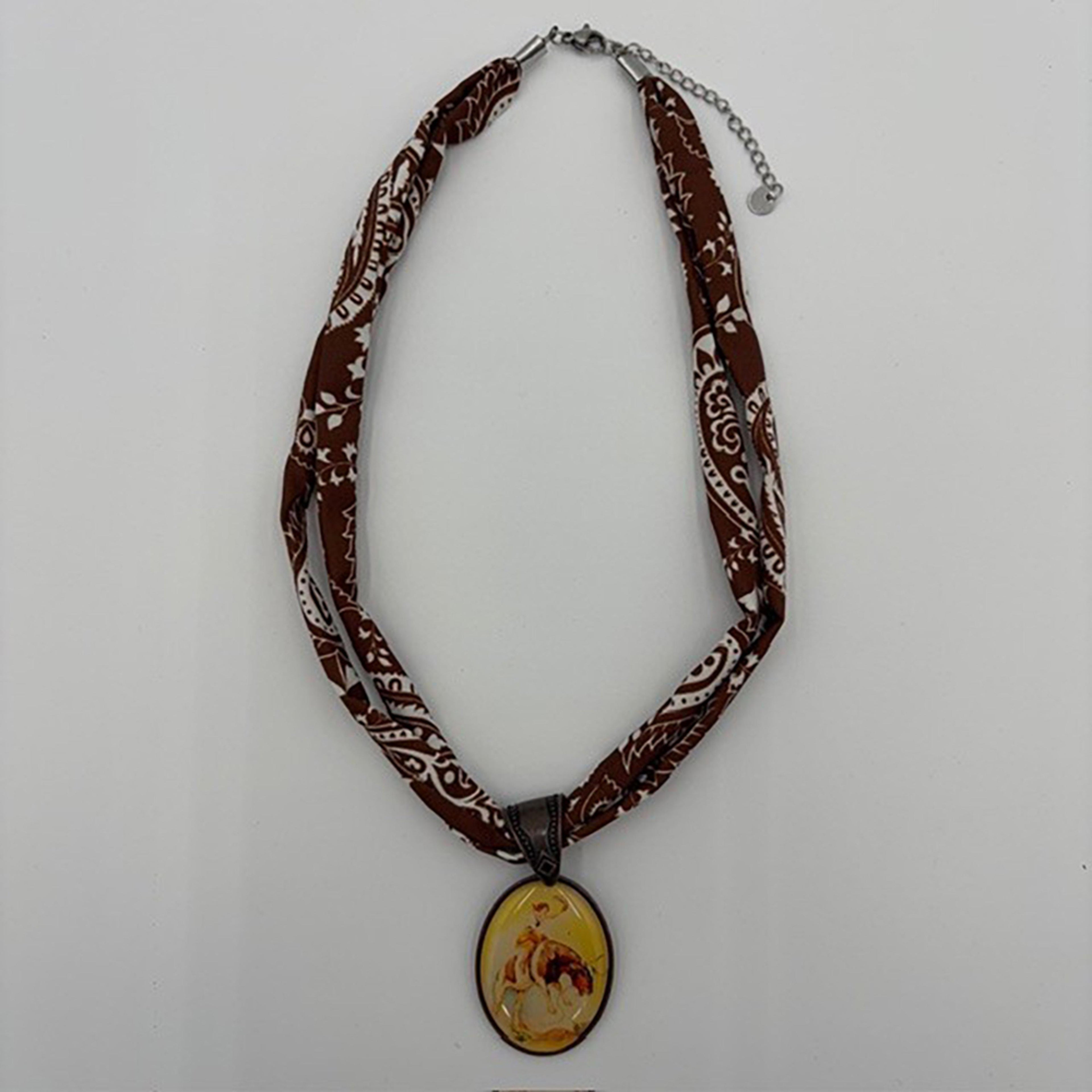 Legend or Lies DBL Bandana Chain Retro Pendant 16' Necklace