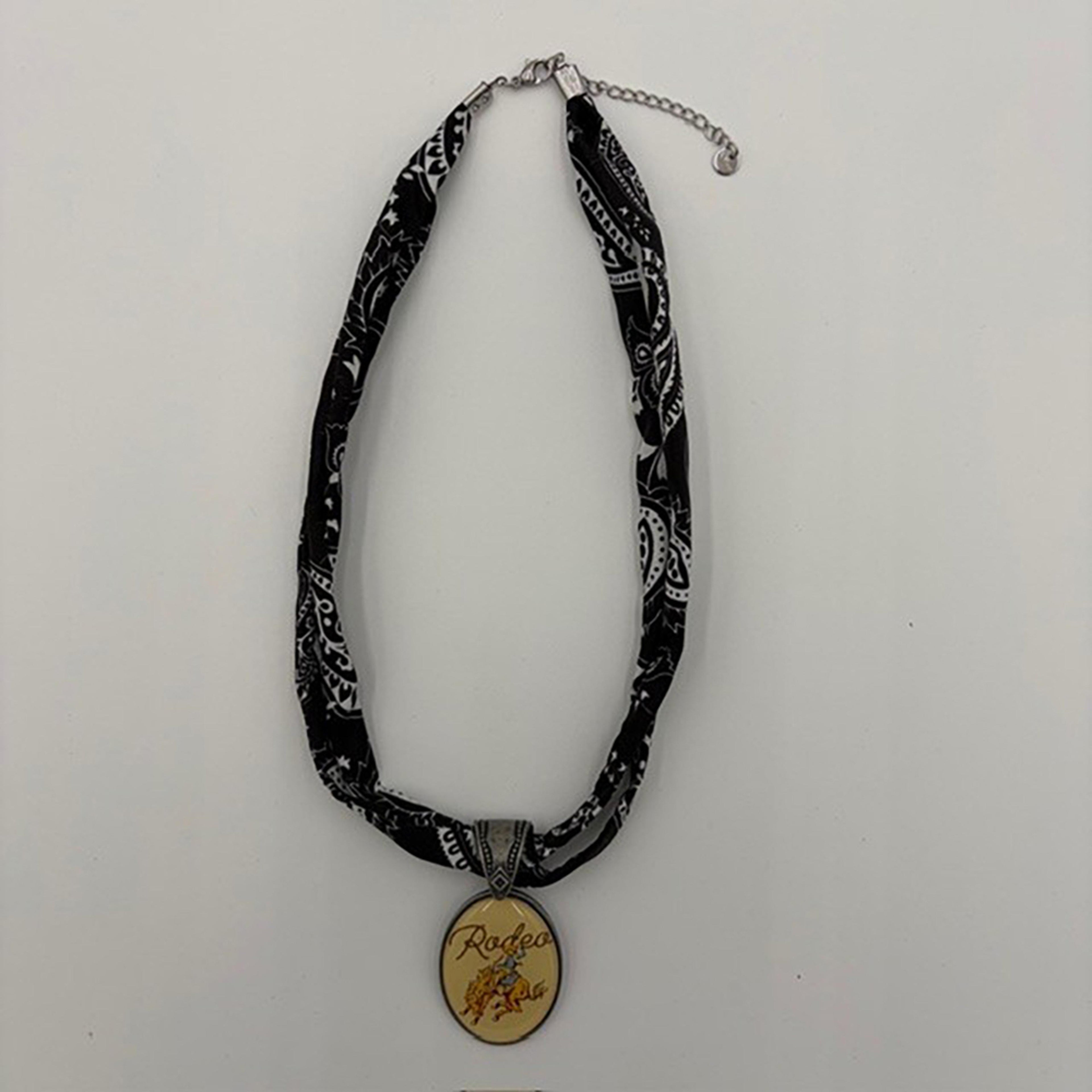 Legend or Lies Bandana Chain Retro Pendant 16' Necklace