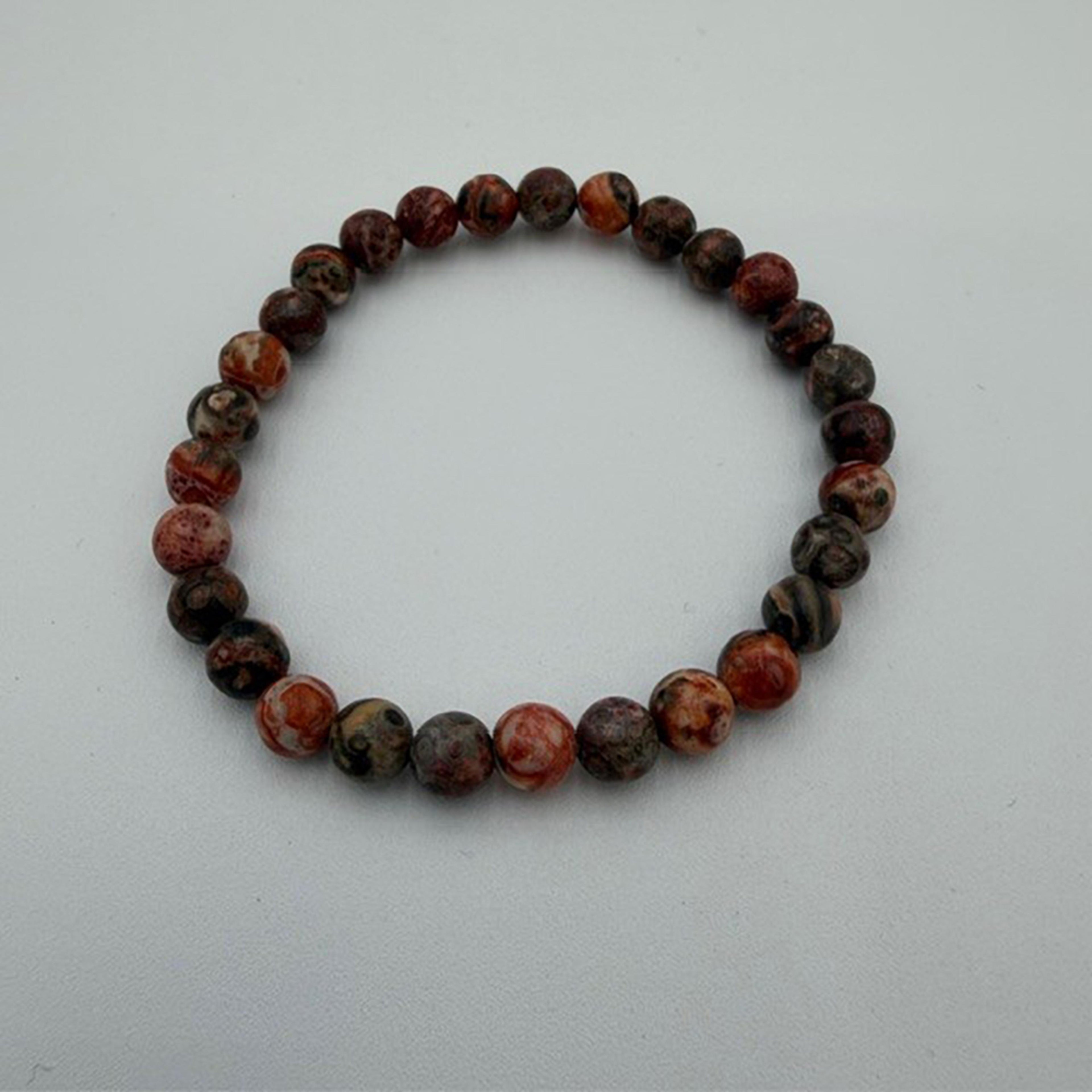 Legend or Lies Natural Marbled Stretch Bracelet LLNSBCBS