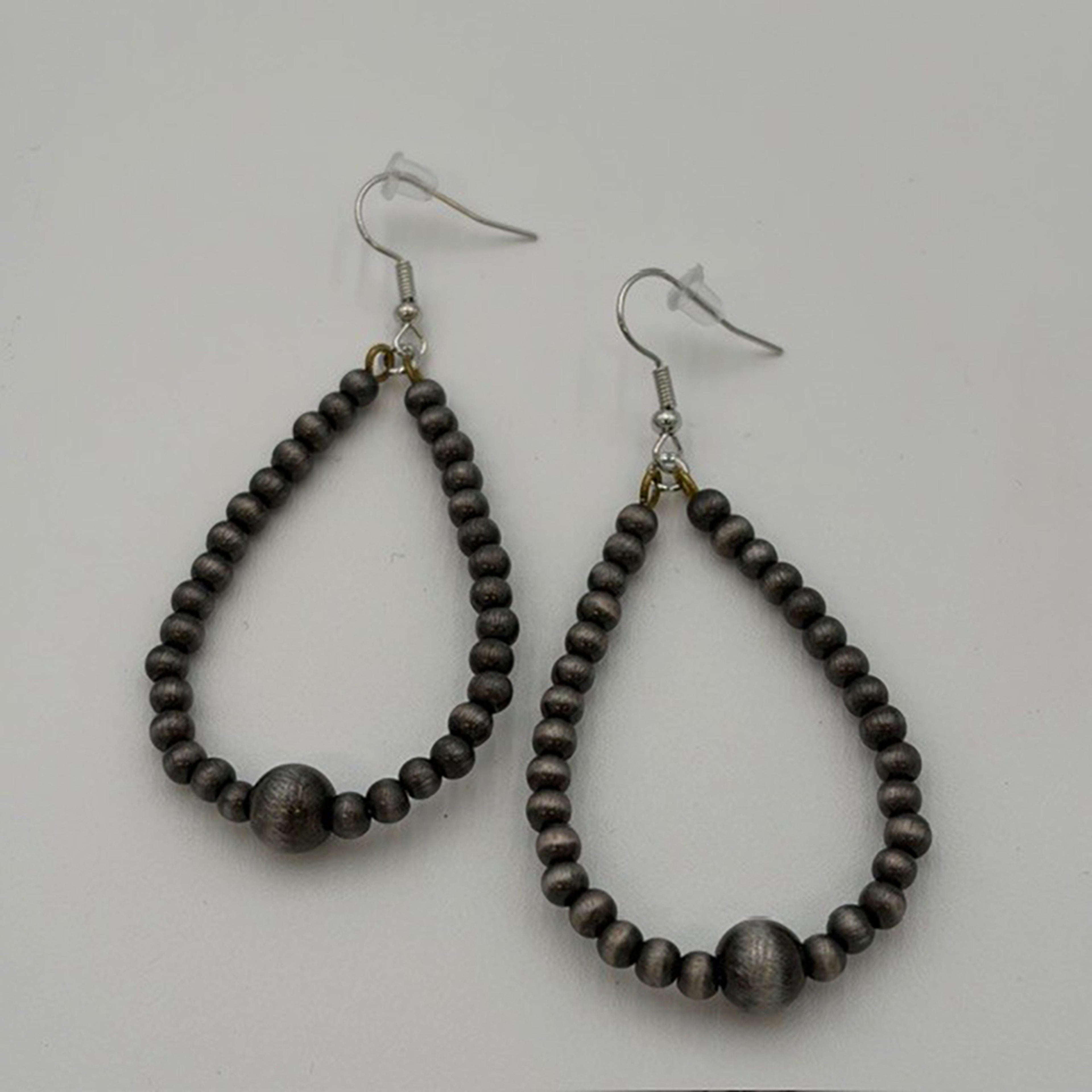 Legend or Lies Vintage Silver Tear Drop 2.25' Earrings