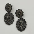 Legend or Lies Vintage Silver Double Concho Earrings