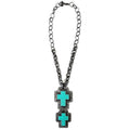 Legend or Lies Mixed Chains with Double Cross Necklace