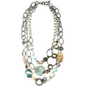 Legend or Lies Mixed Beads & Chain Chunky Strand Necklace