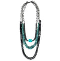 Legend or Lies Multi Strand Faux Navajo Pearl Necklace